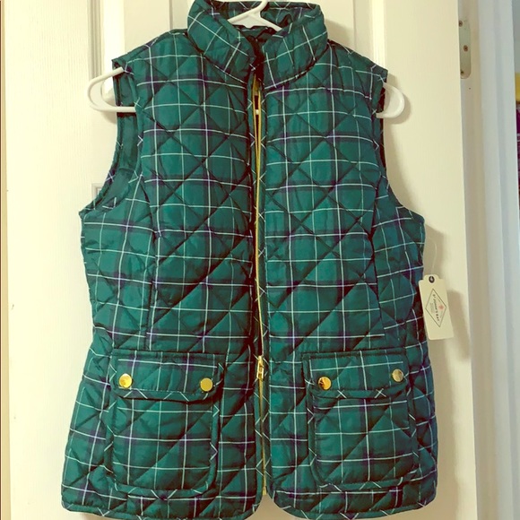 St. John's Bay Jackets & Blazers - Fall Plaid Vest, Size S